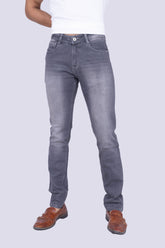 Vintage cement colour regular Fit stretchable jeans